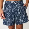 Mid-Thigh Seersucker Volley Swim Trunks Mid-Thigh Seersucker Volley Swim Trunks