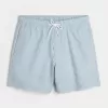 Mid-Thigh Seersucker Volley Swim Trunks Mid-Thigh Seersucker Volley Swim Trunks