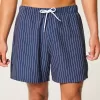 Mid-Thigh Seersucker Volley Swim Trunks Mid-Thigh Seersucker Volley Swim Trunks