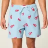 Mid-Thigh Seersucker Volley Swim Trunks Mid-Thigh Seersucker Volley Swim Trunks