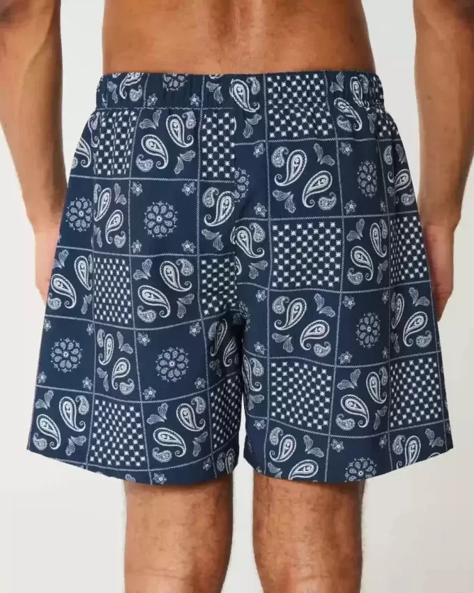 Mid-Thigh Seersucker Volley Swim Trunks Mid-Thigh Seersucker Volley Swim Trunks