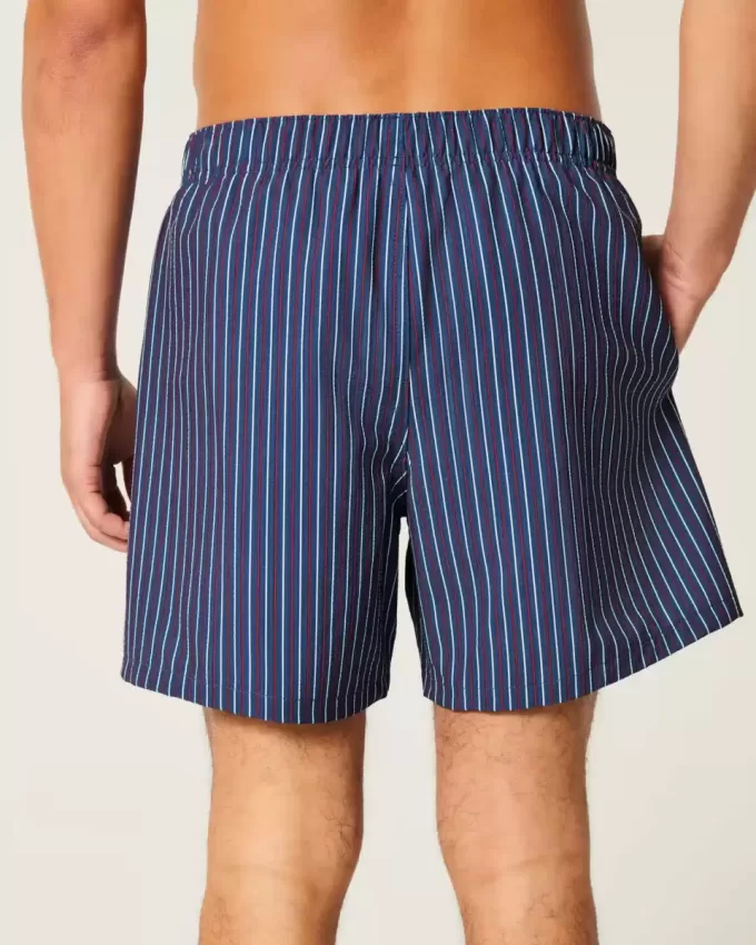 Mid-Thigh Seersucker Volley Swim Trunks Mid-Thigh Seersucker Volley Swim Trunks