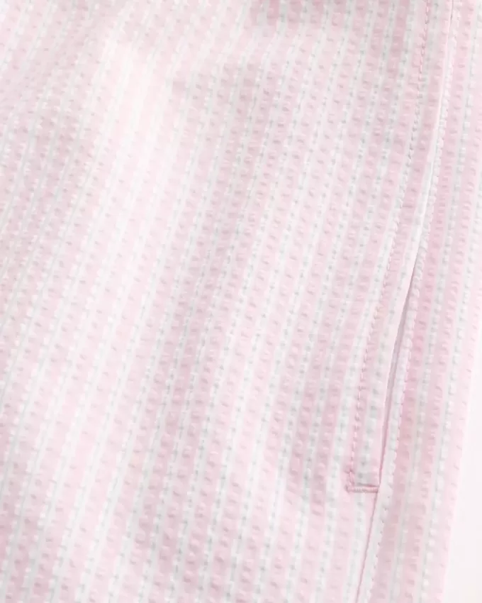 Mid-Thigh Seersucker Volley Swim Trunks Mid-Thigh Seersucker Volley Swim Trunks