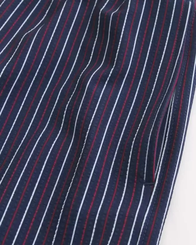 Mid-Thigh Seersucker Volley Swim Trunks Mid-Thigh Seersucker Volley Swim Trunks