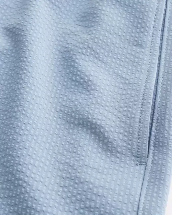 Mid-Thigh Seersucker Volley Swim Trunks Mid-Thigh Seersucker Volley Swim Trunks