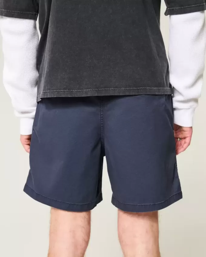 Mid-Thigh Twill Pull-On Shorts Mid-Thigh Twill Pull-On Shorts