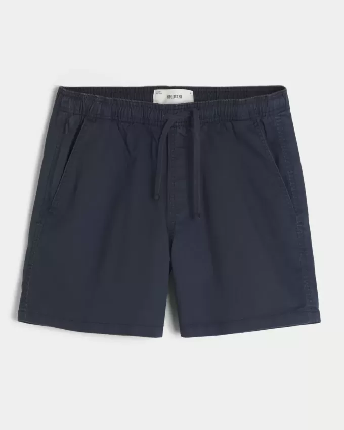 Mid-Thigh Twill Pull-On Shorts Mid-Thigh Twill Pull-On Shorts