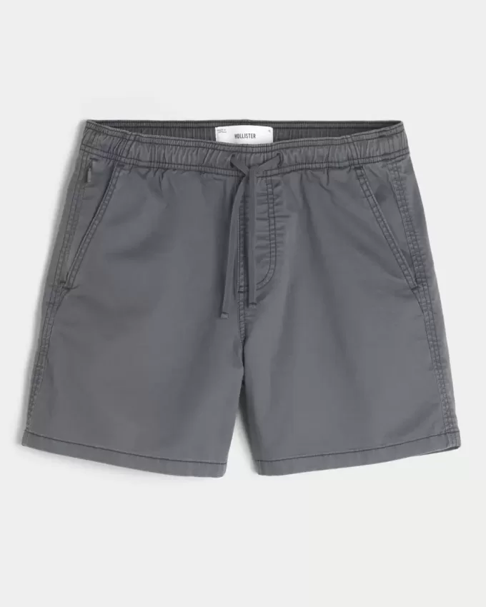 Mid-Thigh Twill Pull-On Shorts Mid-Thigh Twill Pull-On Shorts