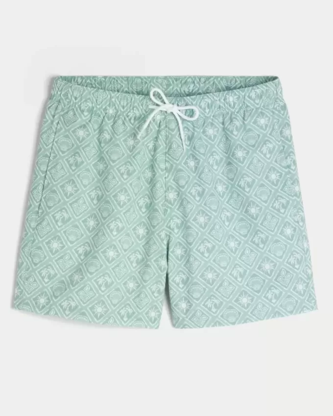 Mid-Thigh Volley Swim Trunks Mid-Thigh Volley Swim Trunks