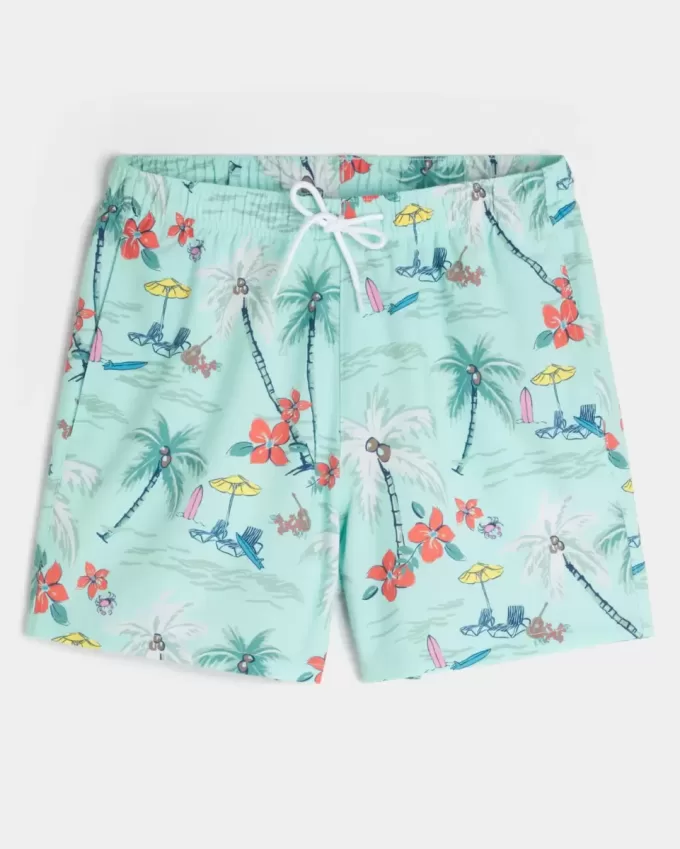Mid-Thigh Volley Swim Trunks Mid-Thigh Volley Swim Trunks