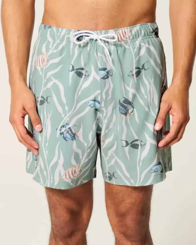 Mid-Thigh Volley Swim Trunks Mid-Thigh Volley Swim Trunks