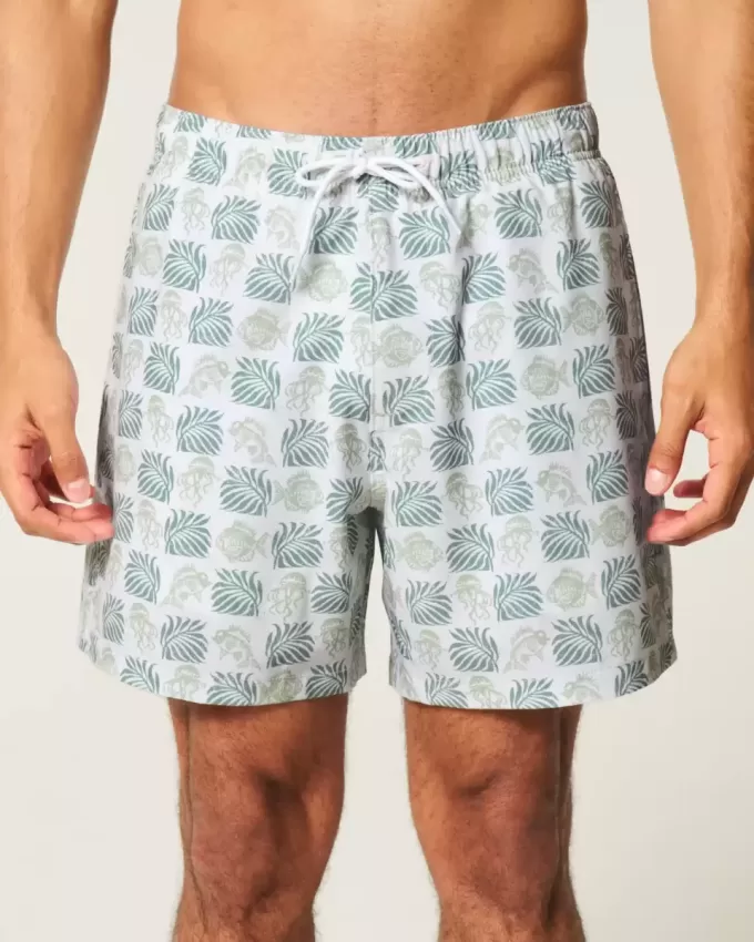 Mid-Thigh Volley Swim Trunks Mid-Thigh Volley Swim Trunks
