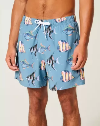 Mid-Thigh Volley Swim Trunks