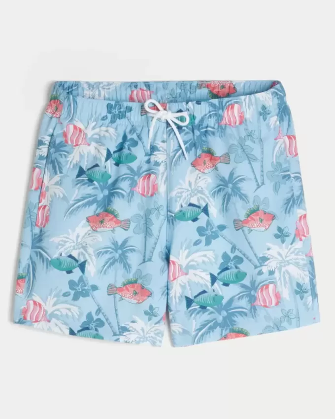Mid-Thigh Volley Swim Trunks
