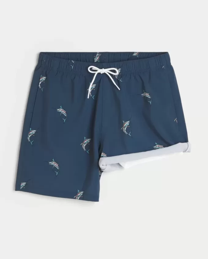 Mid-Thigh Volley Swim Trunks Mid-Thigh Volley Swim Trunks