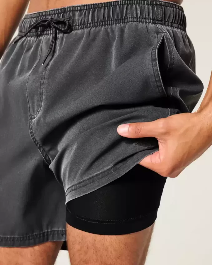 Mid-Thigh Volley Swim Trunks