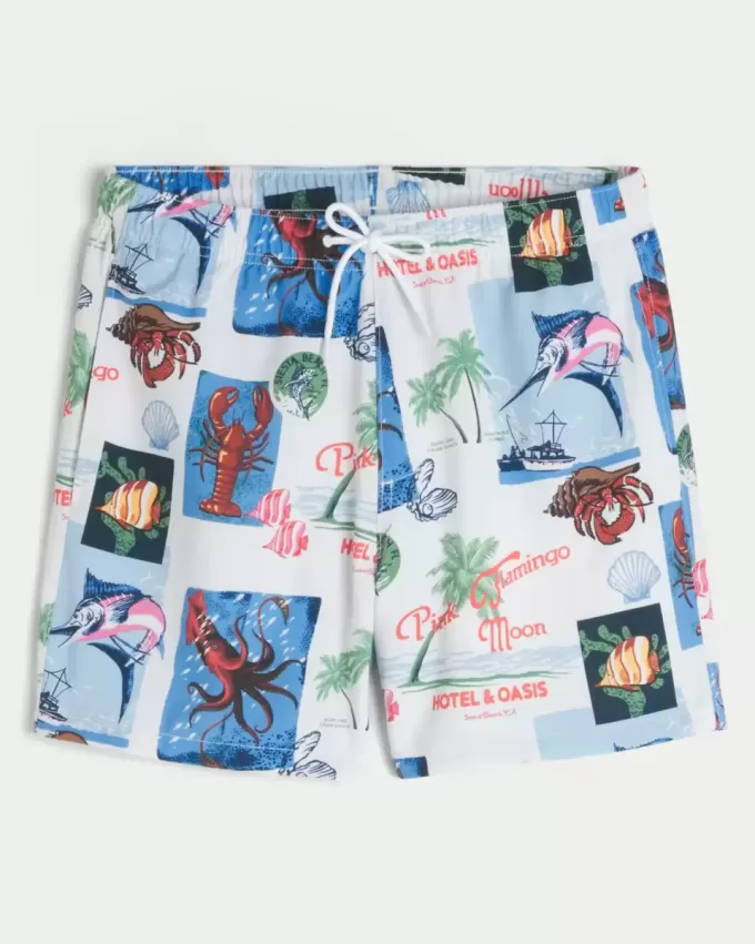 Mid-Thigh Volley Swim Trunks Mid-Thigh Volley Swim Trunks