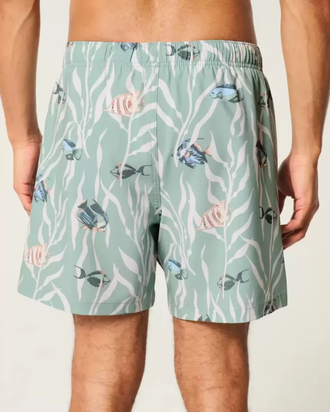 Mid-Thigh Volley Swim Trunks Mid-Thigh Volley Swim Trunks