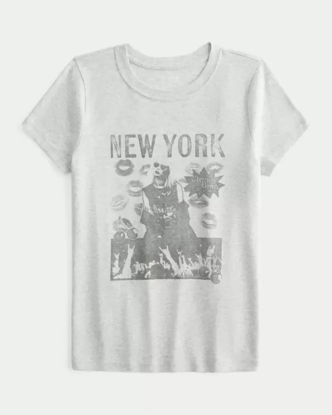 New York Graphic Baby Tee New York Graphic Baby Tee