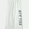 New York Graphic Wide-Leg Sweatpants