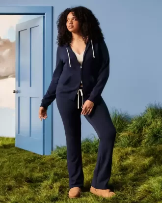 Number Graphic Bootcut Sweatpants