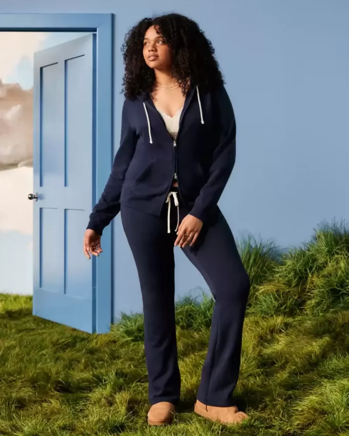 Number Graphic Bootcut Sweatpants