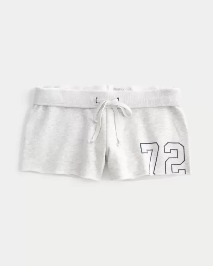 Number Graphic Mini Fleece Shorts Number Graphic Mini Fleece Shorts
