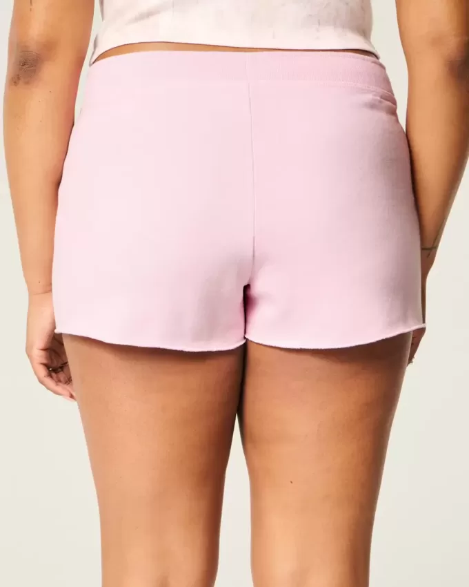 Number Graphic Mini Fleece Shorts Number Graphic Mini Fleece Shorts