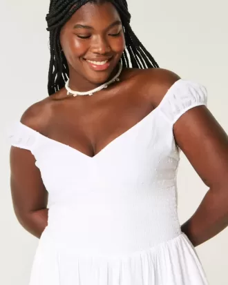 Off-the-Shoulder Asymmetrical Hem Mini Dress