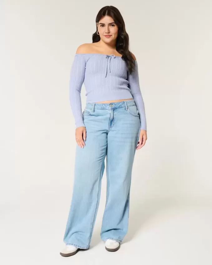 Off-the-Shoulder Cable-Knit Sweater