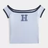 Off-the-Shoulder Logo Graphic Tee Off-the-Shoulder Logo Graphic Tee