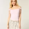 Off-the-Shoulder Tie Sleeve Top Off-the-Shoulder Tie Sleeve Top