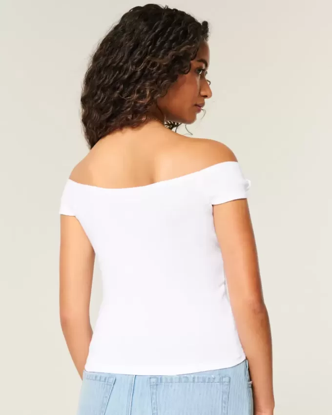 Off-the-Shoulder Tie Sleeve Top Off-the-Shoulder Tie Sleeve Top