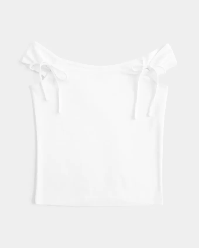 Off-the-Shoulder Tie Sleeve Top Off-the-Shoulder Tie Sleeve Top