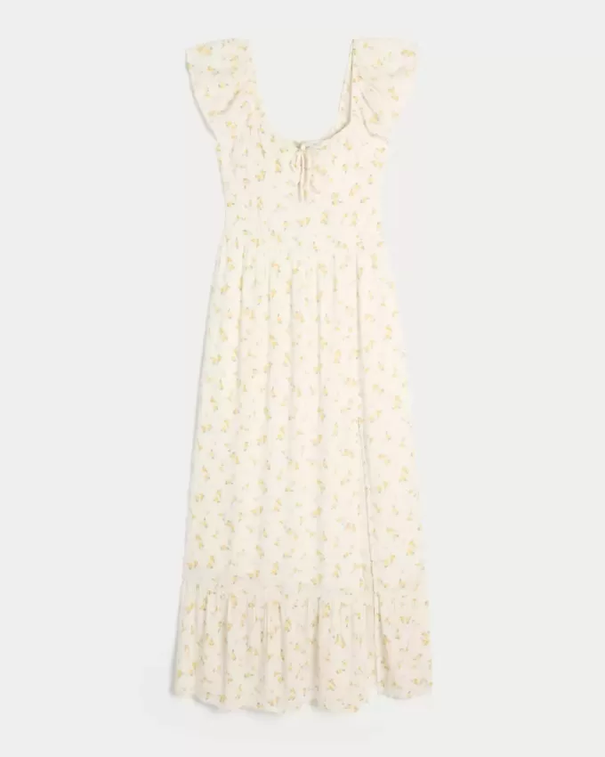 On/Off-the-Shoulder Maxi Dress