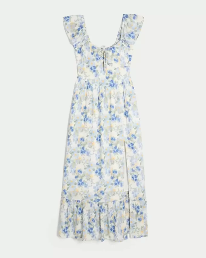 On/Off-the-Shoulder Maxi Dress