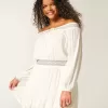On/Off-the-Shoulder Woven Dress On/Off-the-Shoulder Woven Dress