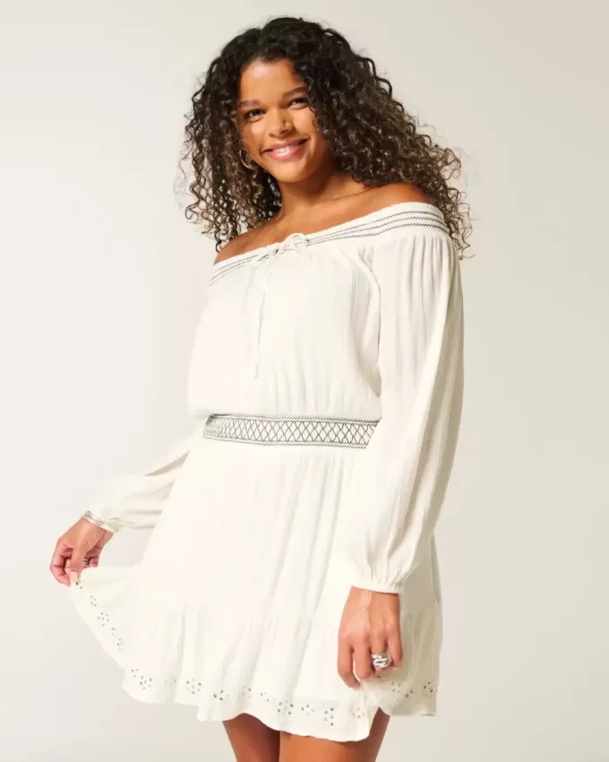 On/Off-the-Shoulder Woven Dress On/Off-the-Shoulder Woven Dress