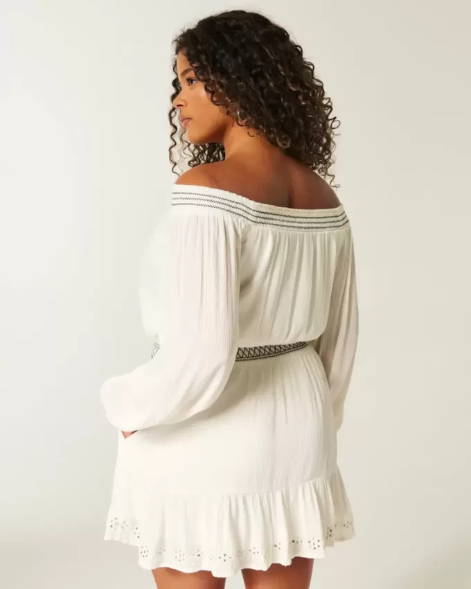 On/Off-the-Shoulder Woven Dress On/Off-the-Shoulder Woven Dress