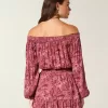 On/Off-the-Shoulder Woven Dress On/Off-the-Shoulder Woven Dress