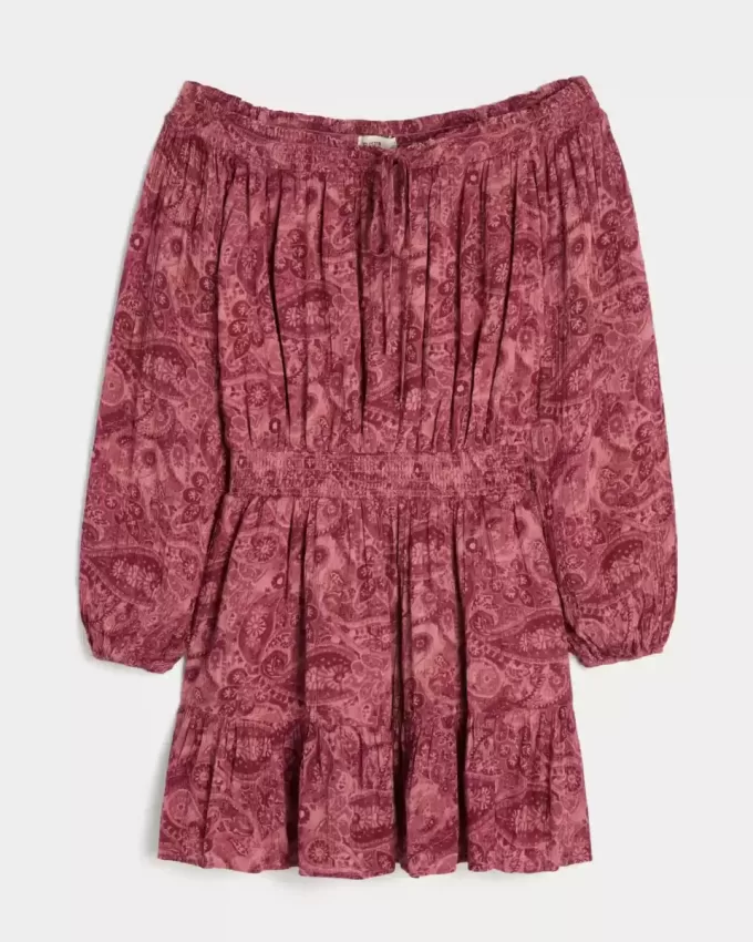 On/Off-the-Shoulder Woven Dress On/Off-the-Shoulder Woven Dress