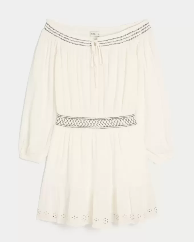 On/Off-the-Shoulder Woven Dress On/Off-the-Shoulder Woven Dress