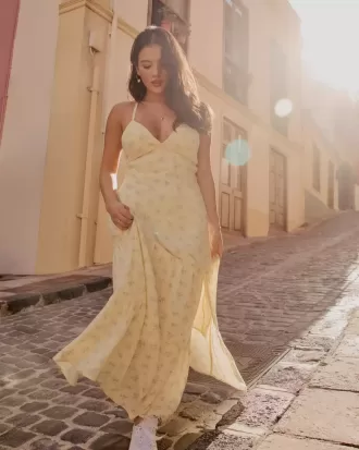 Open Back Maxi Dress