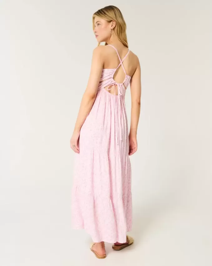 Open Back Maxi Dress