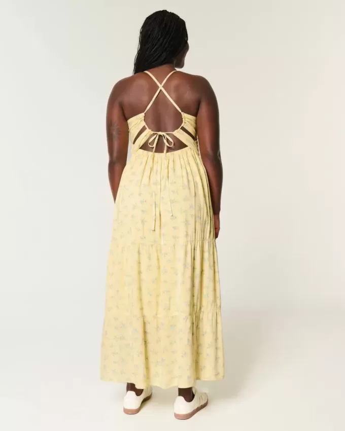 Open Back Maxi Dress