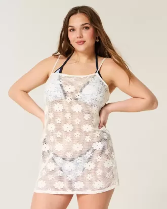 Open-Stitch Cover Up Dress