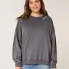 Oversized Angel Wings Graphic Crew Sweatshirt Oversized Angel Wings Graphic Crew Sweatshirt