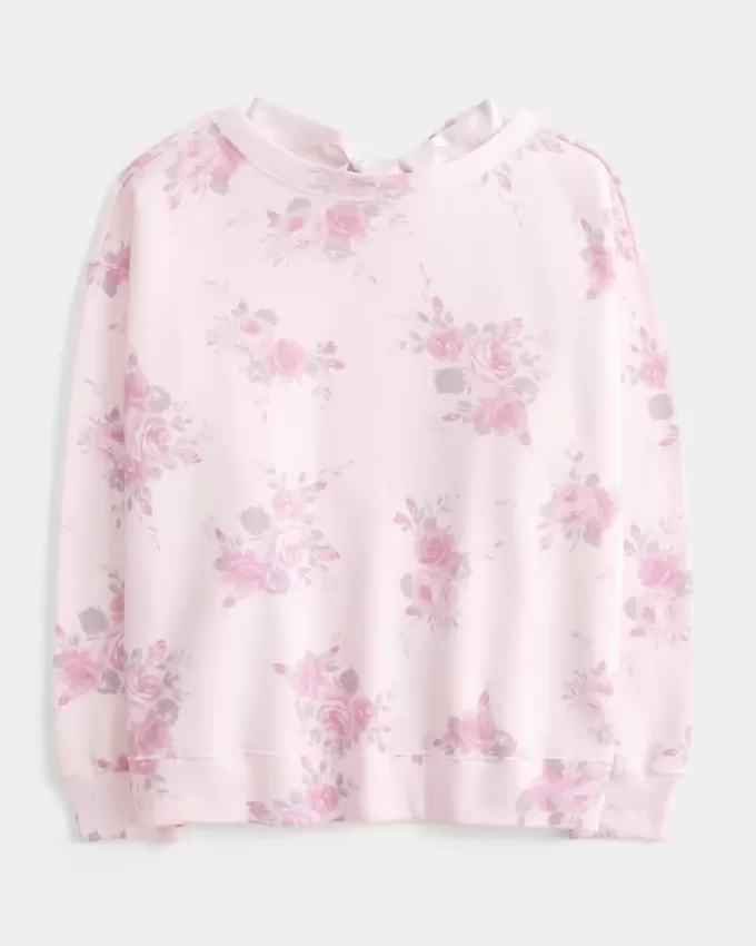 Oversized Back Bow Sweatshirt