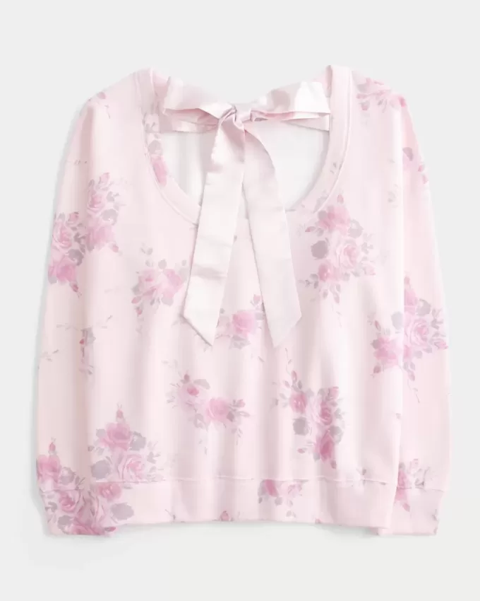 Oversized Back Bow Sweatshirt