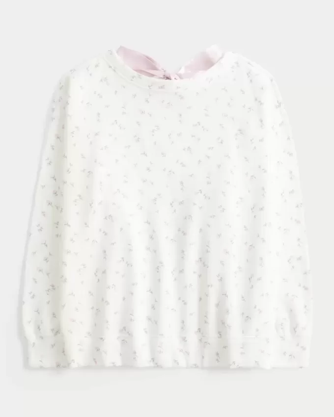 Oversized Back Bow Sweatshirt